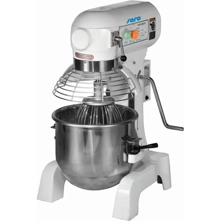 Saro Modell PR 20 Planetenrührwerk, 3 Geschwindigkeiten, inkl. Flachrührer, Schneebesen und Knethaken