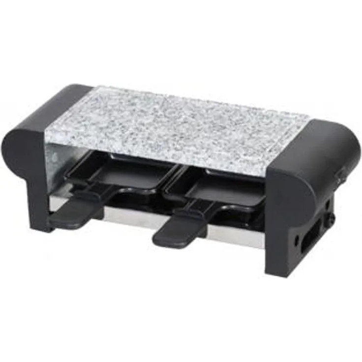 H.Koenig RP2 Raclette-Gerät - 2 Personen - mit Steingrill - 350 W - rot