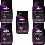 Lavazza Kaffee Espresso Italiano Cremoso, ganze Bohnen, Bohnenkaffee, Set, 5 x 1000 g