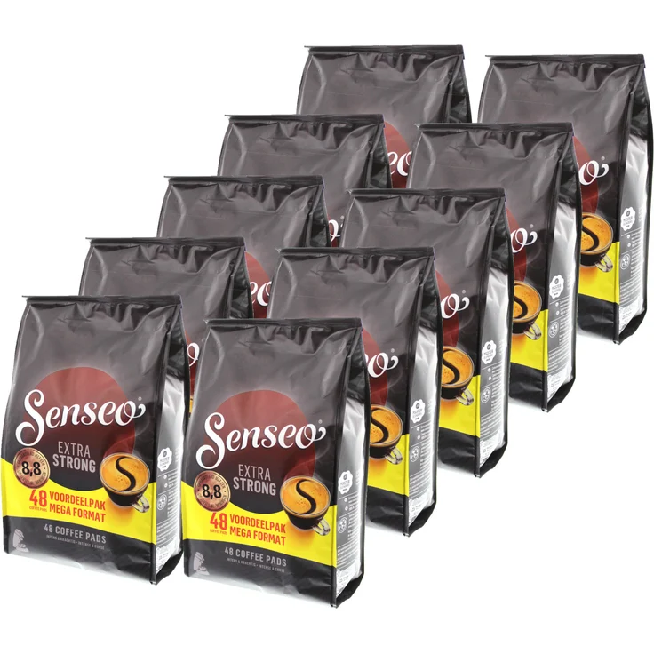 Senseo Kaffeepads Extra Strong / Extra Kräftig, Intensiver und Vollmundiger Geschmack, Kaffee für Kaffepadmaschinen, 480 Pads – Bild 1