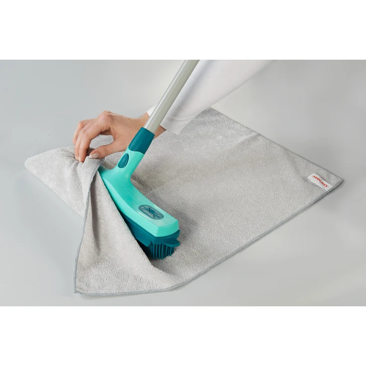 Leifheit Gummibesen Click System mit hygienischen Supraborsten, Besen für Innen- und Außenbereich, Besen mit Gummiborsten für gründliche Reinigung – Bild 6