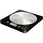 SALTER Digitale Küchenwaage mit Edelstahl Plattform, Elektronische Waage für die Küche, Wiegen von Lebensmitteln mit einer Kapazität von 5kg, Flüssigkeiten in ml + fl. Oz.