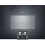 Gaggenau BS455101, Serie 400, Einbau-KompaktdampfBackofen, 60 cm, Anthrazit, Türanschlag: Links