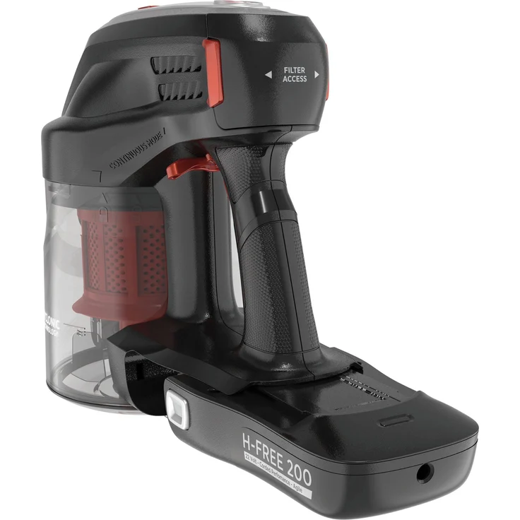 Hoover HF122RH H Free 100 HF122RH Handstaubsauger, 40 min Akkubetrieb, Zyklon-Technik, LED-Frontlicht, orange-schwarz – Bild 5
