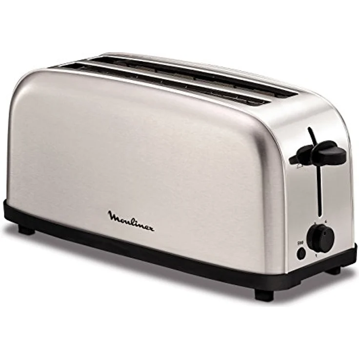 Moulinex Classic 2 Reb ? Toaster, Leistung 1400 W, Edelstahl, Grau