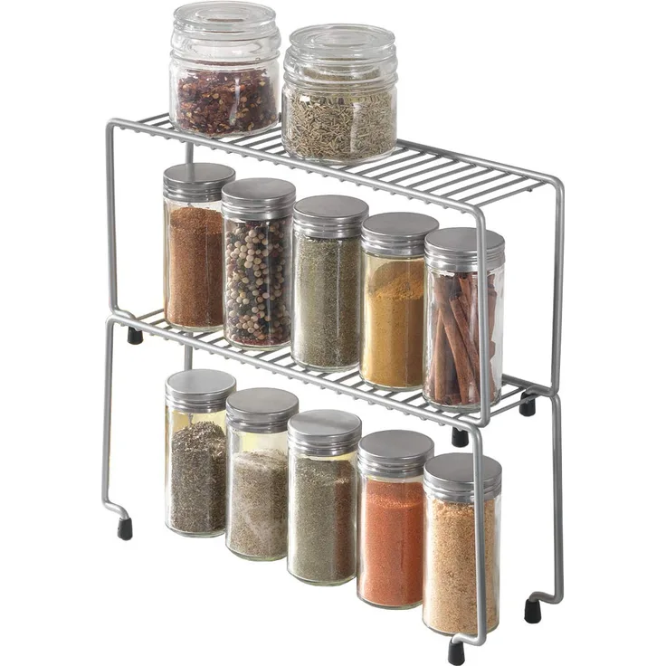 Metaltex Spice Bridge Gewürzregal stapelbar 2er-Set 29x7x14cm