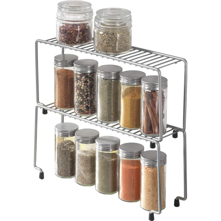 Metaltex Spice Bridge Gewürzregal stapelbar 2er-Set 29x7x14cm