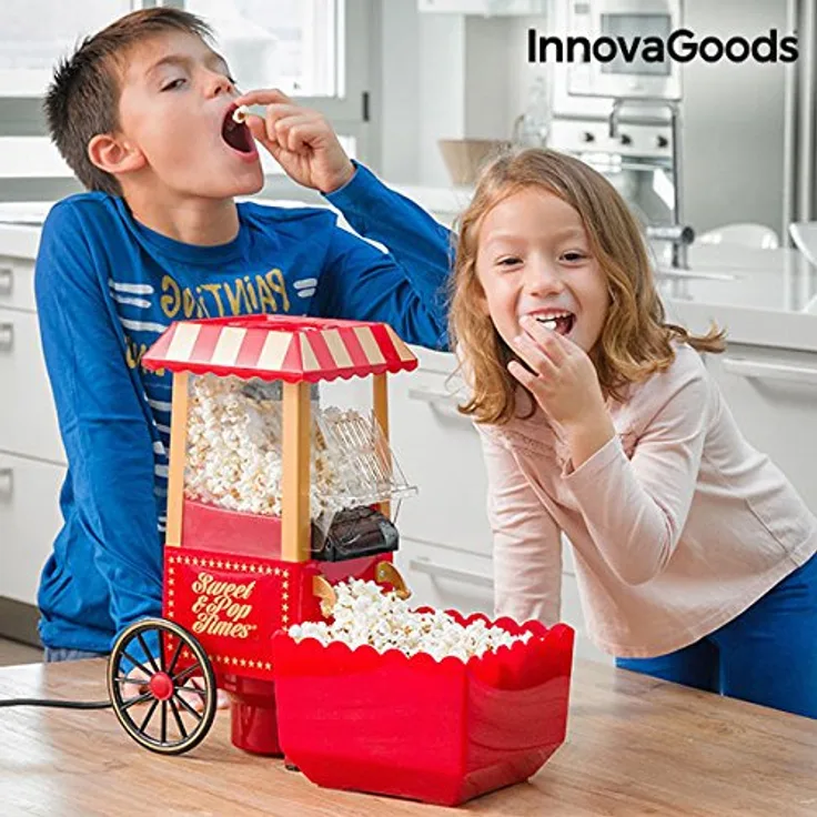 InnovaGoods IG114772 Popcornmaschine, 1200 W, Rot