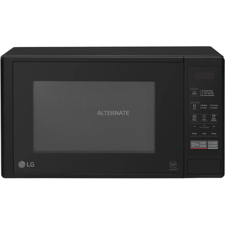 LG MS2042D Mikrowelle, Standgerät, schwarz, 700 Watt, 20 Liter Garraum, antibakteriell beschichteter Innenraum, i-Wave