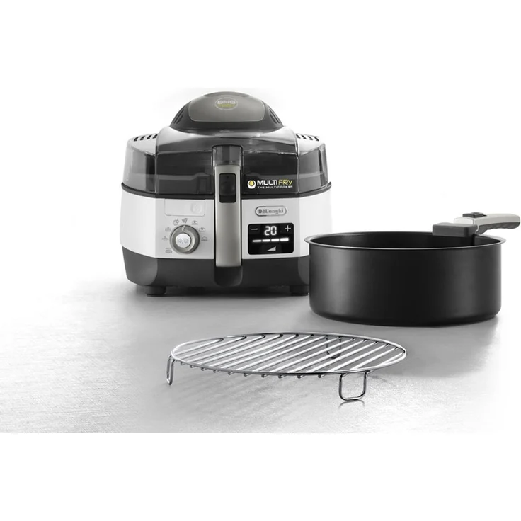 De'Longhi Heißluftfritteuse MultiFry EXTRA CHEF PLUS FH1396 Multicooker mit 4-in-1 Funktion, auch zum Brotbacken, ohne Öl, 1,7 Liter, 1400 Watt, grau – Bild 2