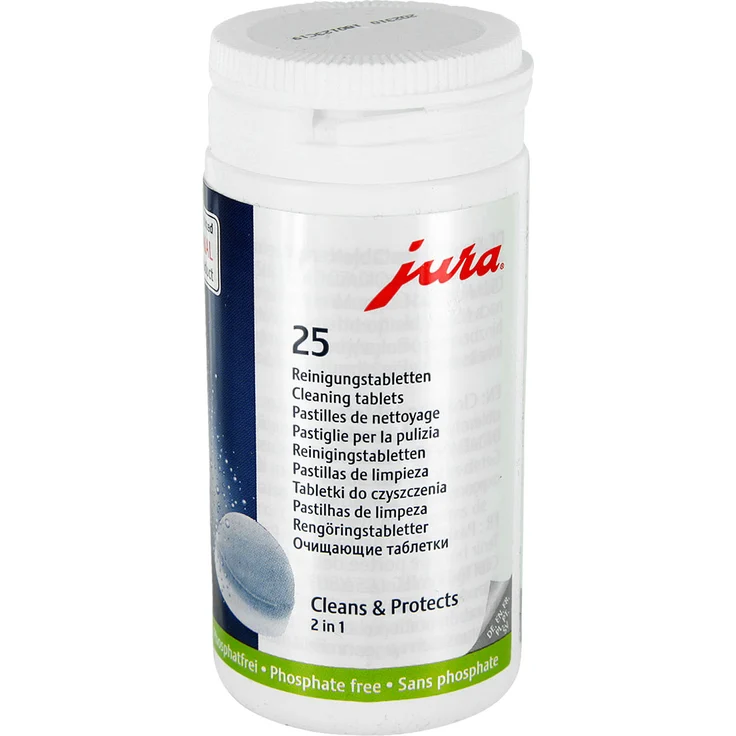 Jura Reinigungstabletten 62535 für Kaffeevollautomaten, 25-Stück – Bild 2