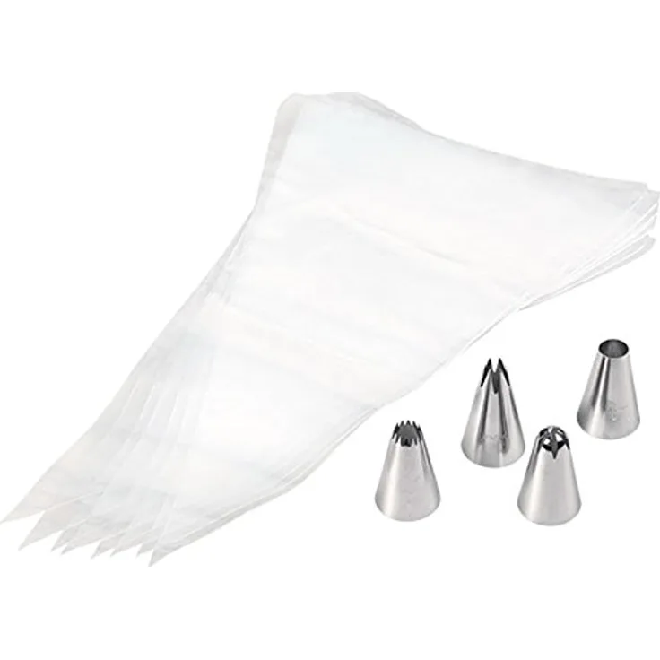 Wilton Cupcake Decorating Set-12 Spritztüllen, Edelstahl, Silber, 3x11x22 cm, 12-Einheiten