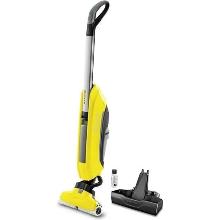 Kärcher FC 5 Cordless Elektrischer Bodenreiniger zum Wischen mit Saugfunktion (Flächenleistung je Tankfüllung: 60 m², waschbare Mikrofaserwalze, flexibles Drehgelenk) – Bild 1