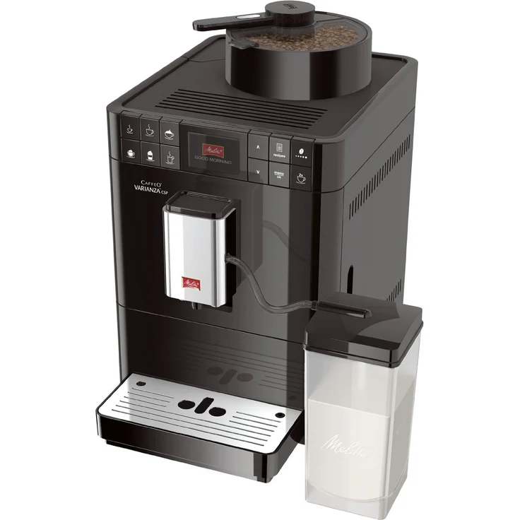 Melitta Caffeo Varianza CSP F570-102, Kaffeevollautomat mit Milchsystem und integriertem Mahlwerk, One Touch Funktion, Schwarz – Bild 2
