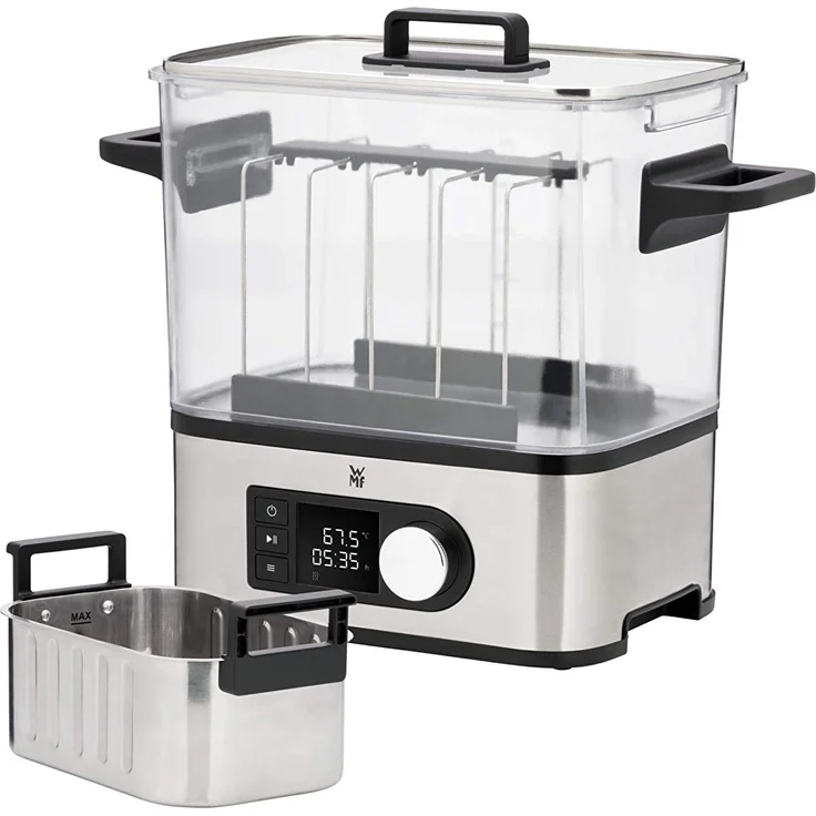 WMF Lono 2in1 Sous Vide Garer Pro mit Slow-Cook Einsatz, 1500 W, Wasserbehälter 6,0 l, Timer-Funktion bis 72 Stunden – Bild 1
