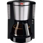 Melitta Look DeLuxe 1011-06, Filterkaffeemaschine mit Glaskanne, AromaSelector, Schwarz