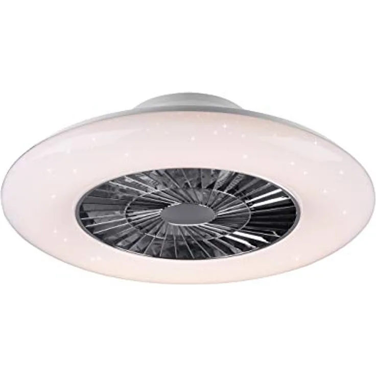 Reality Leuchten R62402106 LED Deckenleuchte mit Ventilator Visby 59,5cm