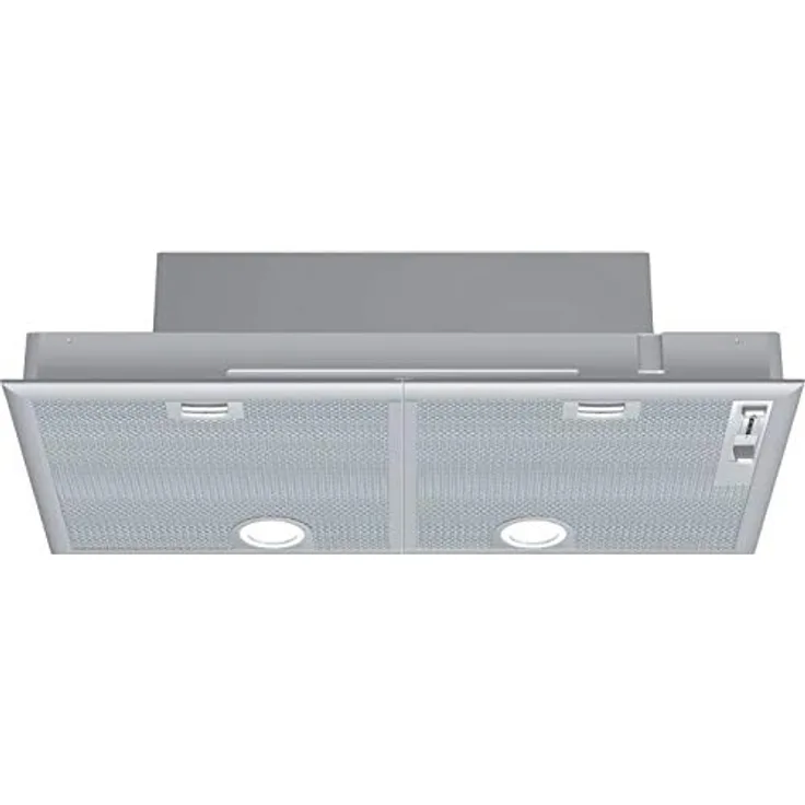 Siemens iQ300 LB75565, Motorhaube, mechanisch betrieben, Nische, Breite: 70 cm, Tiefe: 35 cm, Absaugung und Rückführung (mit zusätzlichem Rückführungsset), Silver Metallic