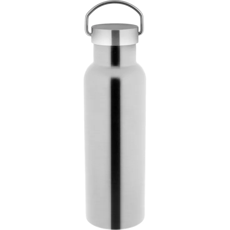 axentia 131653 St. Moritz Isolierflasche für Warm- und Kaltgetränke, Edelstahl