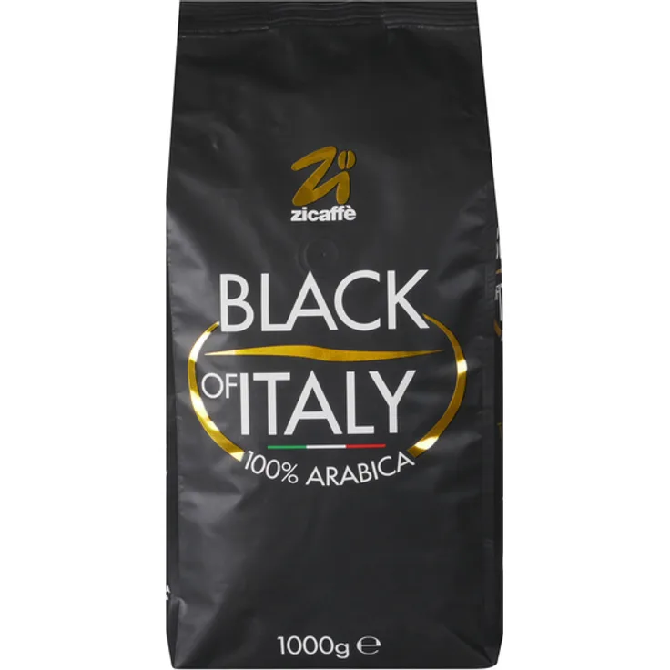 Zicaffe Black of Italy, 100% Arabica, Espressobohnen, 1kg