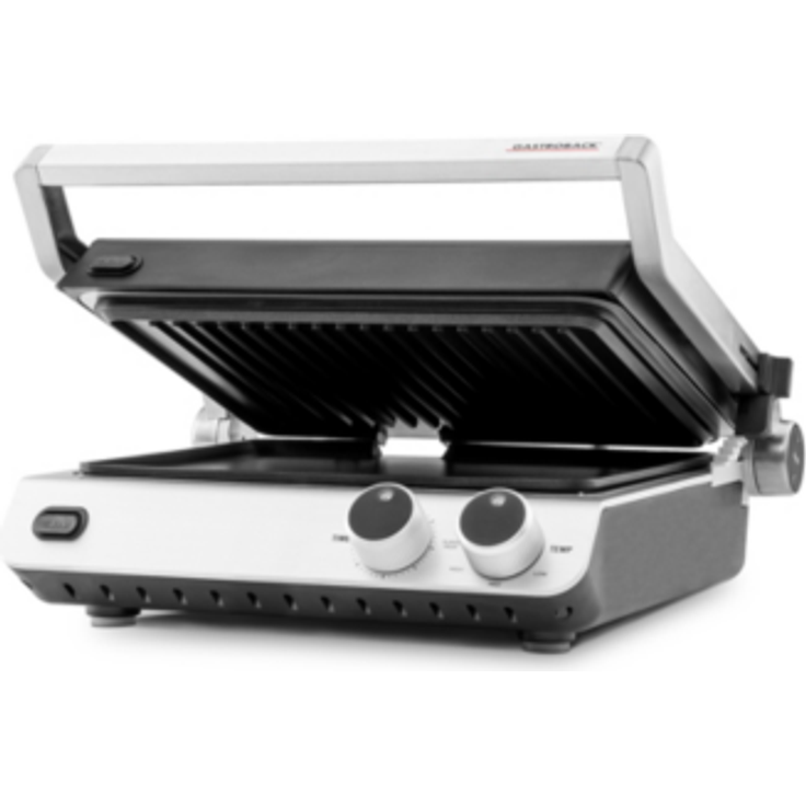 Gastroback 42537 Kontaktgrill, 25 x 30 cm, Antihaftbeschichtete Grillplatte, 2000 Watt
