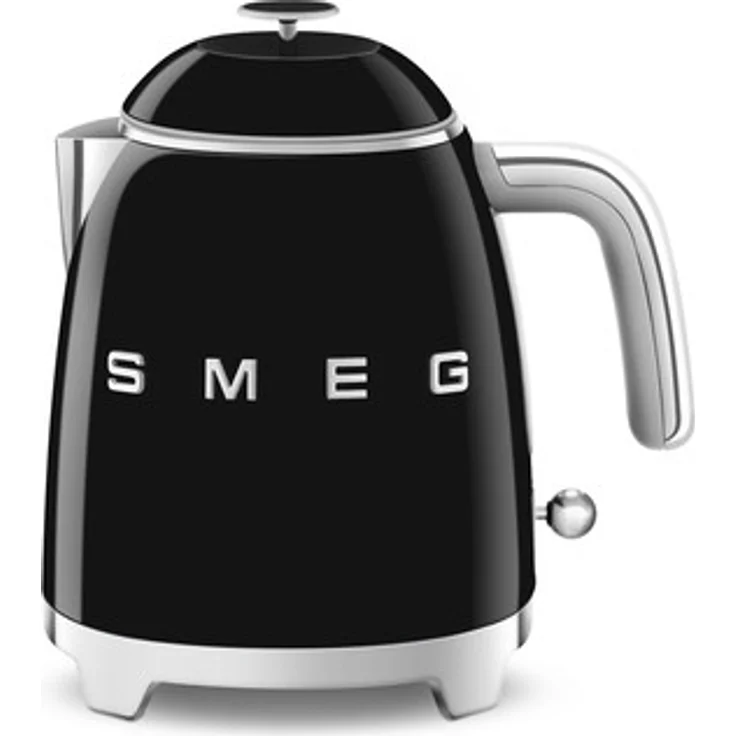Smeg KLF05BLEU Wasserkocher Mini 50's Style, 1400W, 0,8 L, Kunststoff, Wasserstandsanzeige, schwarz – Bild 1