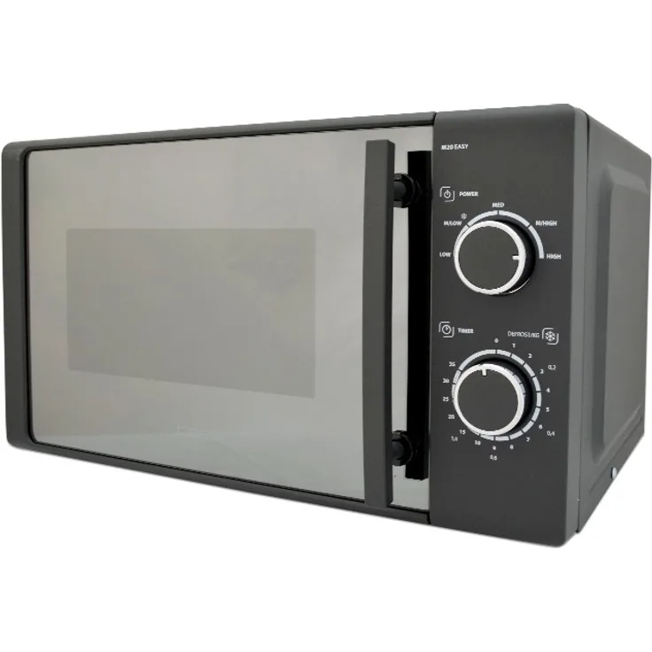 Caso M20 EASY Design Mikrowelle, Standgerät, 20 Liter Garraum, 700 Watt, Drehteller 25,5cm, einfache Bedienung anthrazit