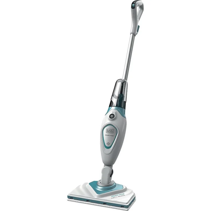 Black + Decker FSM1616-QS 2in1 Dampfbesen (1.600W, für hygienische, gründliche Sauberkeit, mit herausnehmbarem Delta-Fuß, einfache Bedienbarkeit, inkl. 2 Pads) – Bild 1