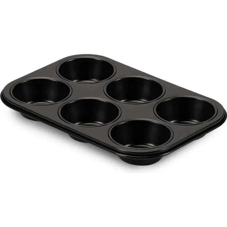 Formegolose 89906FG Muffinform 6er (18,5 x 27 cm), Schwarz