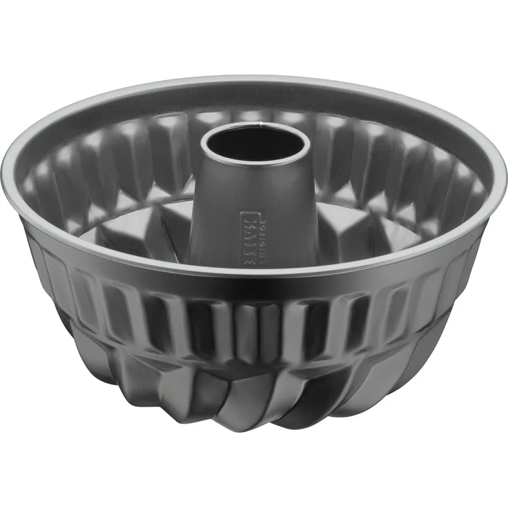 Kaiser Inspiration Bund--Gugelhupfform, Ø 24 cm, antihaftbeschichtet, gleichmäßige Bräunung, grau