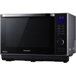 Panasonic NN-DS596MEPG Inverter Mikrowelle mit Grill und Heißluft, Standgerät, 1000 Watt, Dampfgarer, 27 Liter Garraum, edelstahl-schwarz