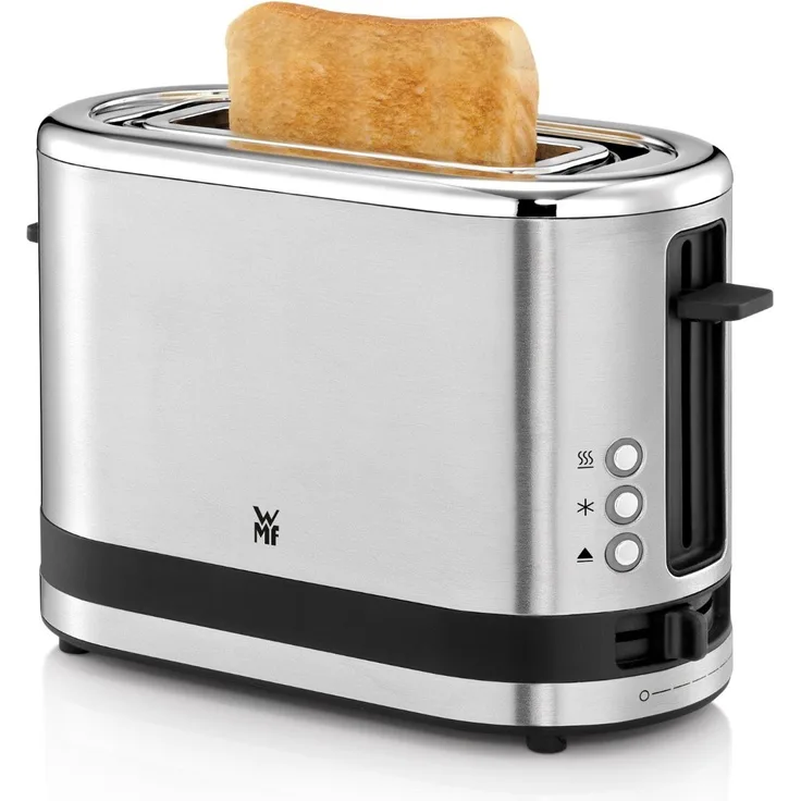 WMF KÜCHENminis 1-Scheiben Toaster Langschlitz XXl-Toast Brötchenaufsatz 7 Bräunungsstufen Überhitzungsschutz 600W Edelstahl matt