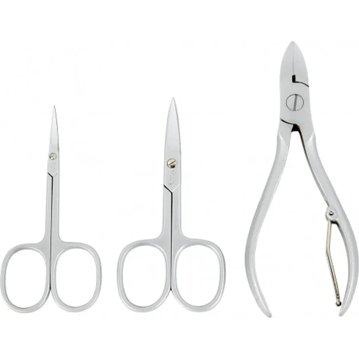 CREDO Hautschere 8 cm, gebogen, mattchrom