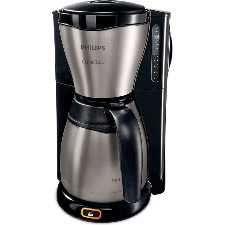 Philips HD7548 Gaia Therm Filterkaffeemaschine mit Thermokanne, für 15 Tassen, schwarz-grau – Bild 6