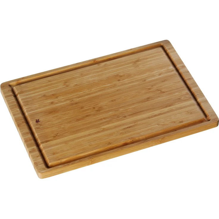 WMF Schneidebrett Bambus natur, 45 x 30 x 1,9 cm, Holzbrett groß - Tranchierbrett mit Saftrille - Küchenbrett klingenschonend – Bild 1