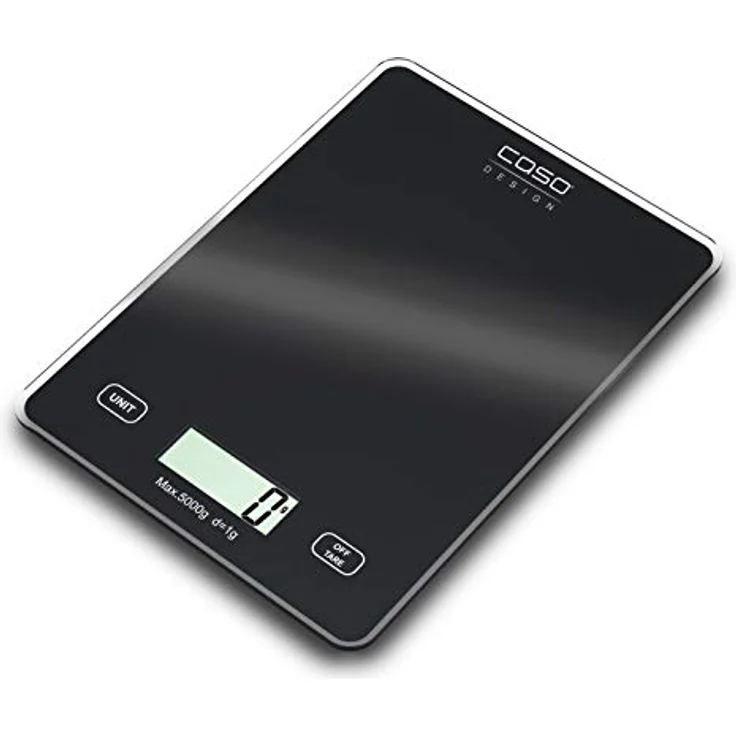 Caso 3210 Küchenwaage, Glas, schwarz – Bild 1