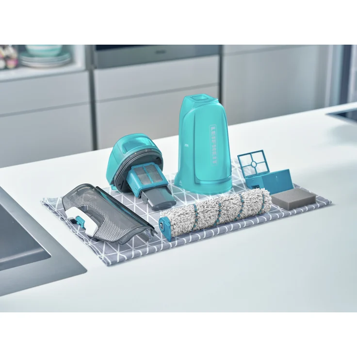 Leifheit Regulus Aqua PowerVac + Zubehör, Nass- & Trockensauger, 20 min Akkulaufzeit, herausnehmbarer Wassertank, Standfunktion, inkl. 2 Reinigungswalzen, 11922  – Bild 13