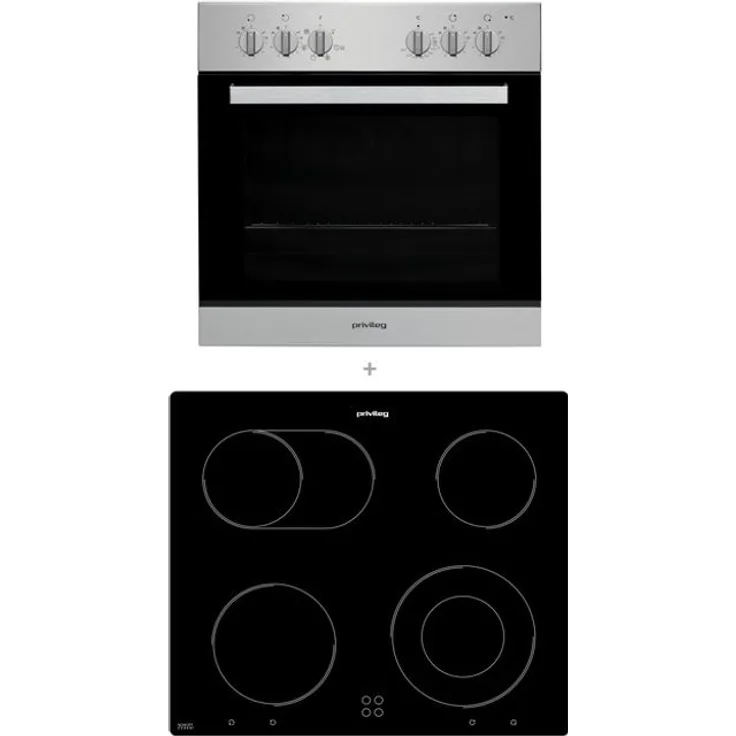 Privileg SET PV 500B2 Elektro-Herdsets - Edelstahl