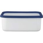 Honeyware 87020 Auflaufform - Backform - Vorratsbehälter aus Emaille, hoher Rand, mit Deckel, Größe XL - 2,8 L - 23,5 x 17,5 x 8,5 cm