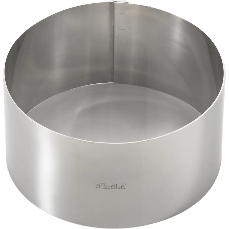 Ibili Clasica Dessertring, Tortenring, Kuchenring, rund, 12 cm Durchmesser, 6 cm Höhe, 1 Stück