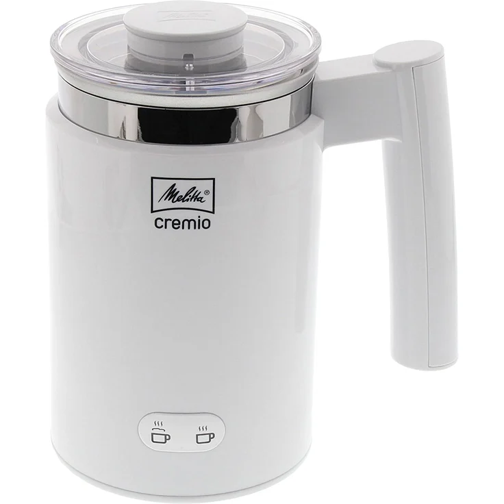 Melitta CREMIO 1014-01 Milchschäumer, 450W, 150ml Milchschaum, für kalte und warme Milch, antihaftbeschichteter Behälter, perfekter, feinporiger Milchschaum, weiß – Bild 5