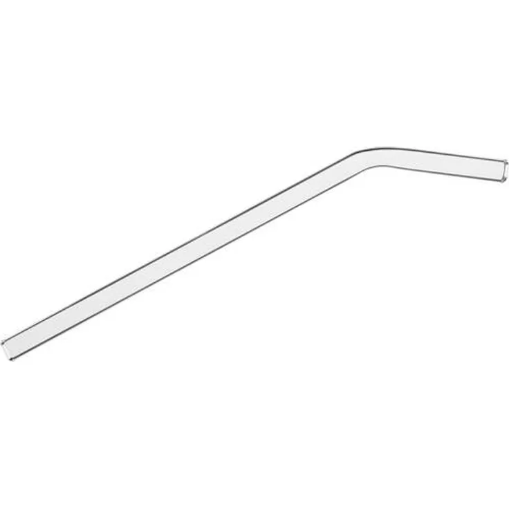 TFA Dostmann GlasWerk Curved Glas Trinkhalm, 14.2018.06, 6er Pack, spülmaschinengeeignet, für Cocktails, Eistee, Limonaden, Eiskaffee