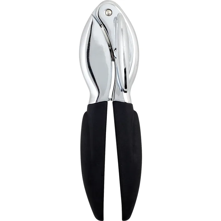 SYNTHESY Dosenöffner Gummigriff Chrom Schwartz