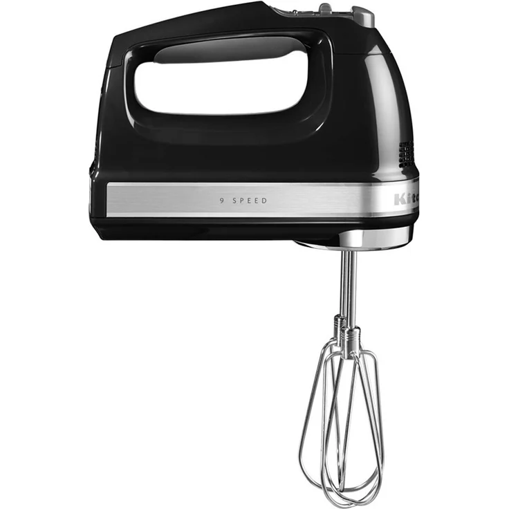KitchenAid 5KHM9212EOB Handmixer, 85 Watt, 9 Geschwindigkeitsstufen, LED-Anzeige, schwarz – Bild 1