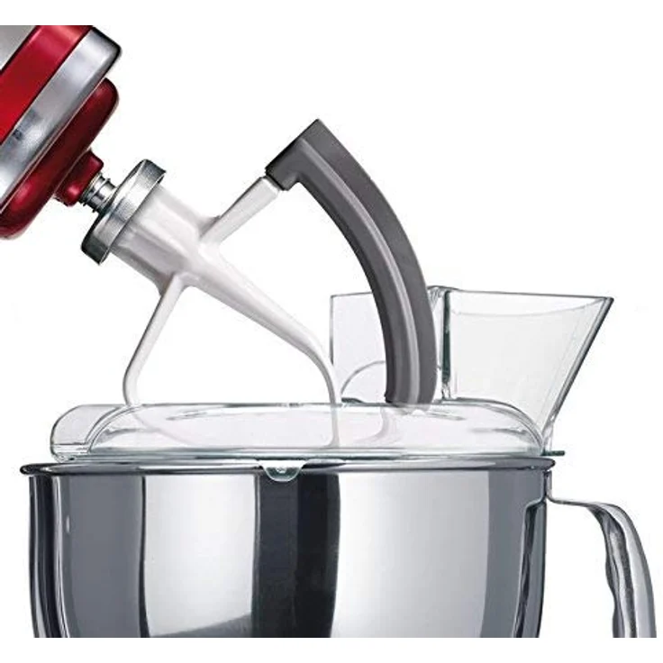 KitchenAid 5KFE5T Flexi-Rührer KitchenAid-Zubehör, Metall mit flexibler Rührkante, für Artisan 4,8 L, Classic 4,3 L, weiß – Bild 2