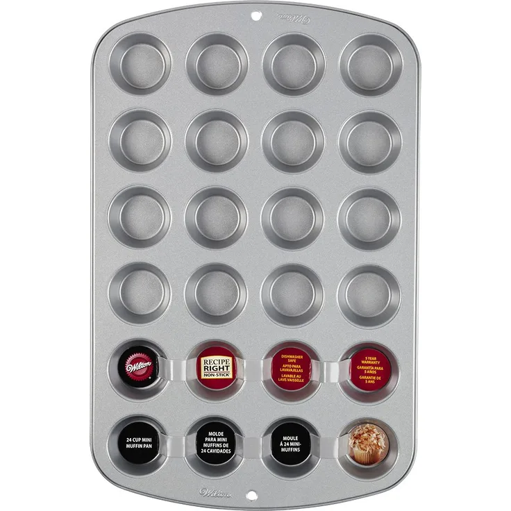 Wilton 24 er Mini-Muffinbackform, antihaftbeschichtet