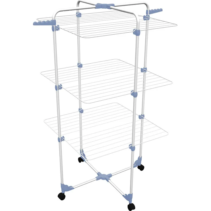 GimiTurmwäscheständer Modular 3, weiß-blau