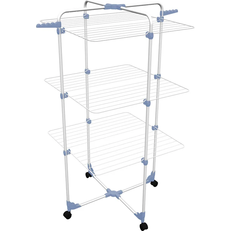 GimiTurmwäscheständer Modular 3, weiß-blau