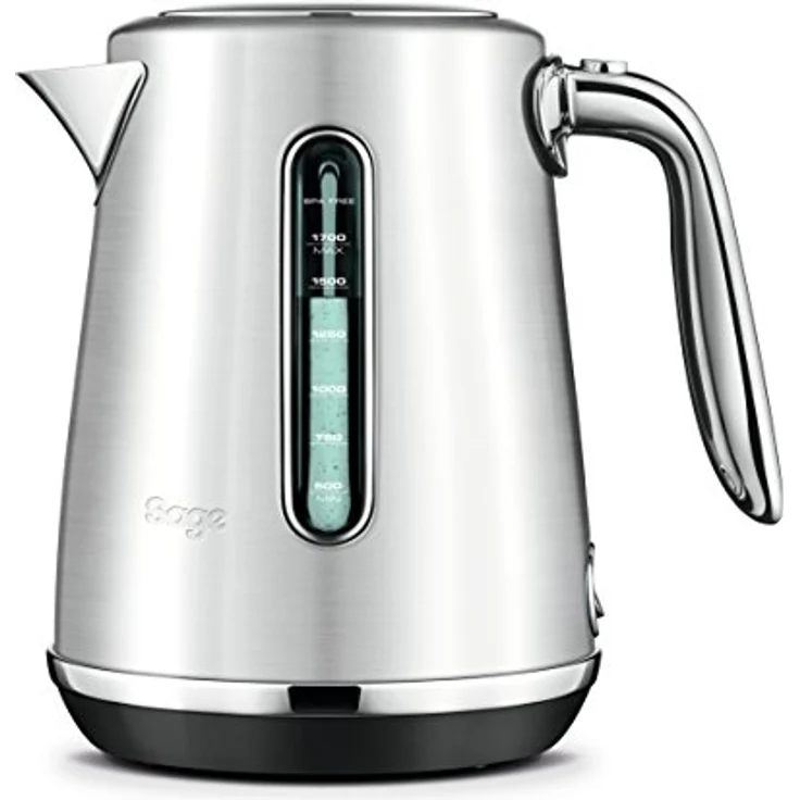 SAGE SKE735SHY the Soft Top Luxe Wasserkocher in Premium-Metallic-Lackierung mit Chrom-Akzenten, Gebürsteter Edelstahl – Bild 1
