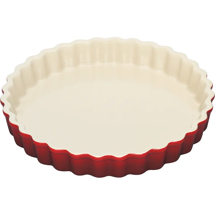 Le Creuset Tarte-Form, Ø 24 cm, Steinzeug, Kirschrot